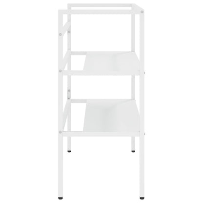 Wastafelframe 79x38x83 cm ijzer wit 79 x 38 x 83 cm Wit