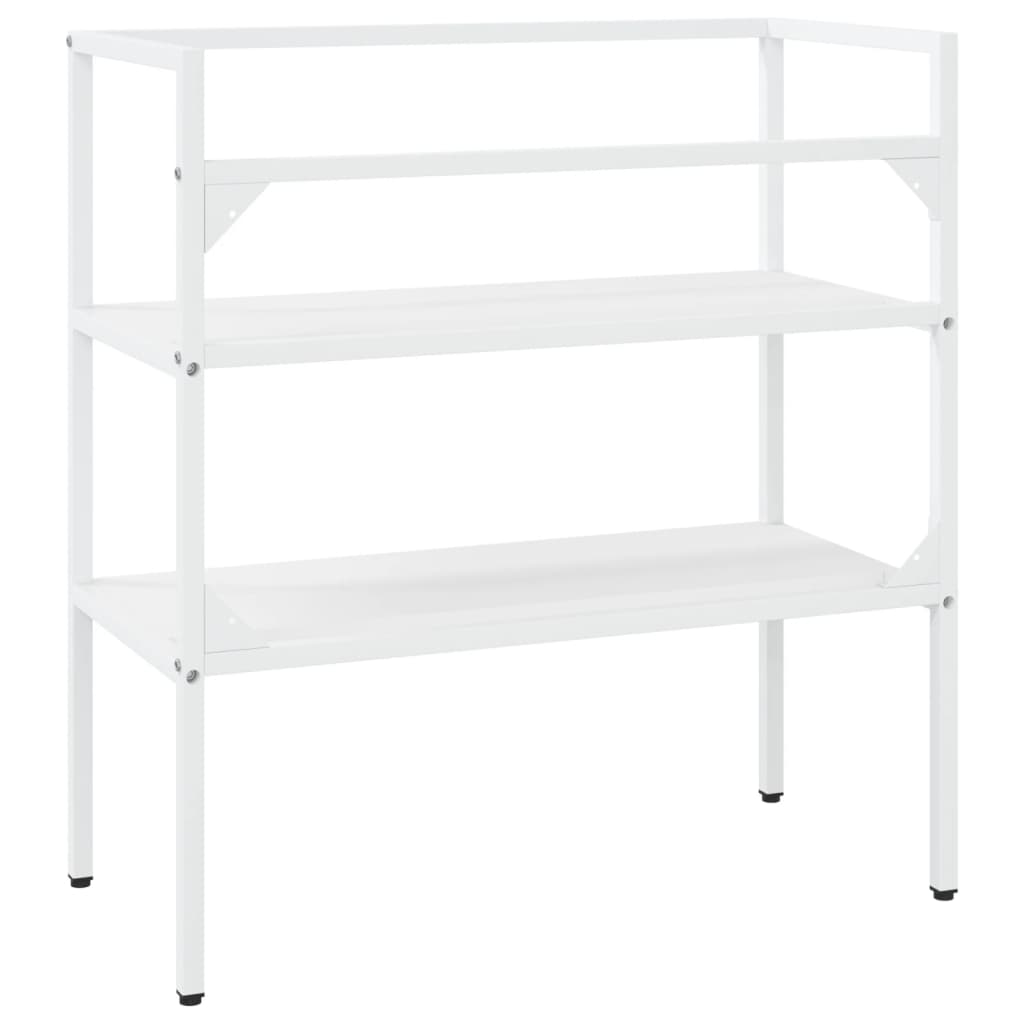 Wastafelframe 79x38x83 cm ijzer wit 79 x 38 x 83 cm Wit