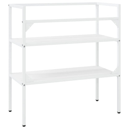 Wastafelframe 79x38x83 cm ijzer wit 79 x 38 x 83 cm Wit