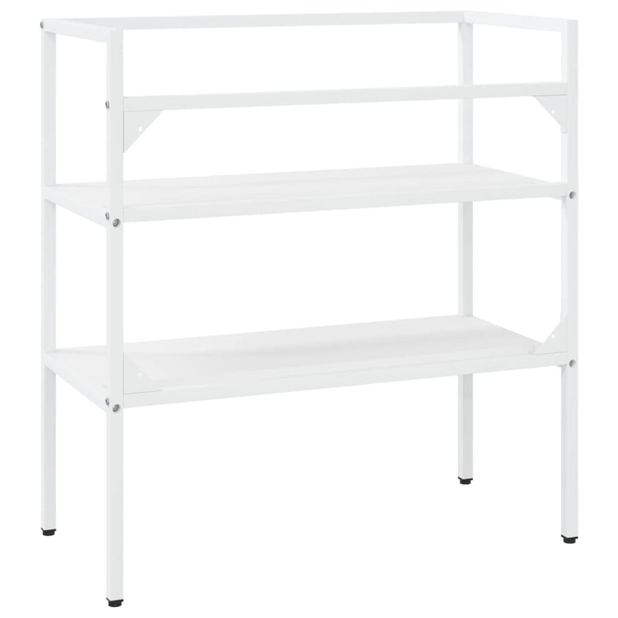 Wastafelframe 79x38x83 cm ijzer wit 79 x 38 x 83 cm Wit