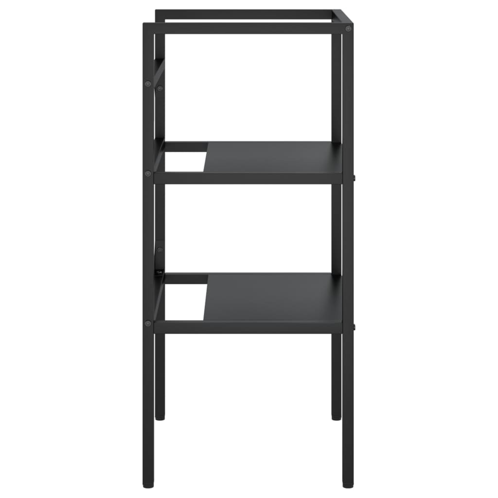 Wastafelframe 40x38x83 cm ijzer zwart 40 x 38 x 83 cm Zwart