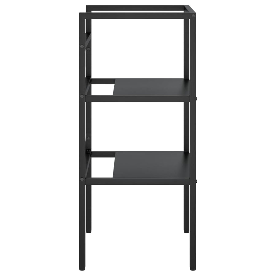Wastafelframe 40x38x83 cm ijzer zwart 40 x 38 x 83 cm Zwart
