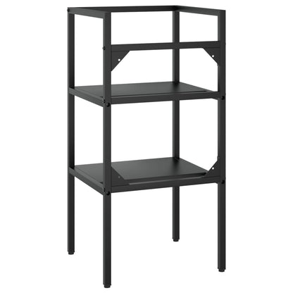 Wastafelframe 40x38x83 cm ijzer zwart 40 x 38 x 83 cm Zwart