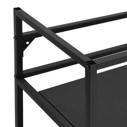 Wastafelframe 40x38x83 cm ijzer zwart 40 x 38 x 83 cm Zwart