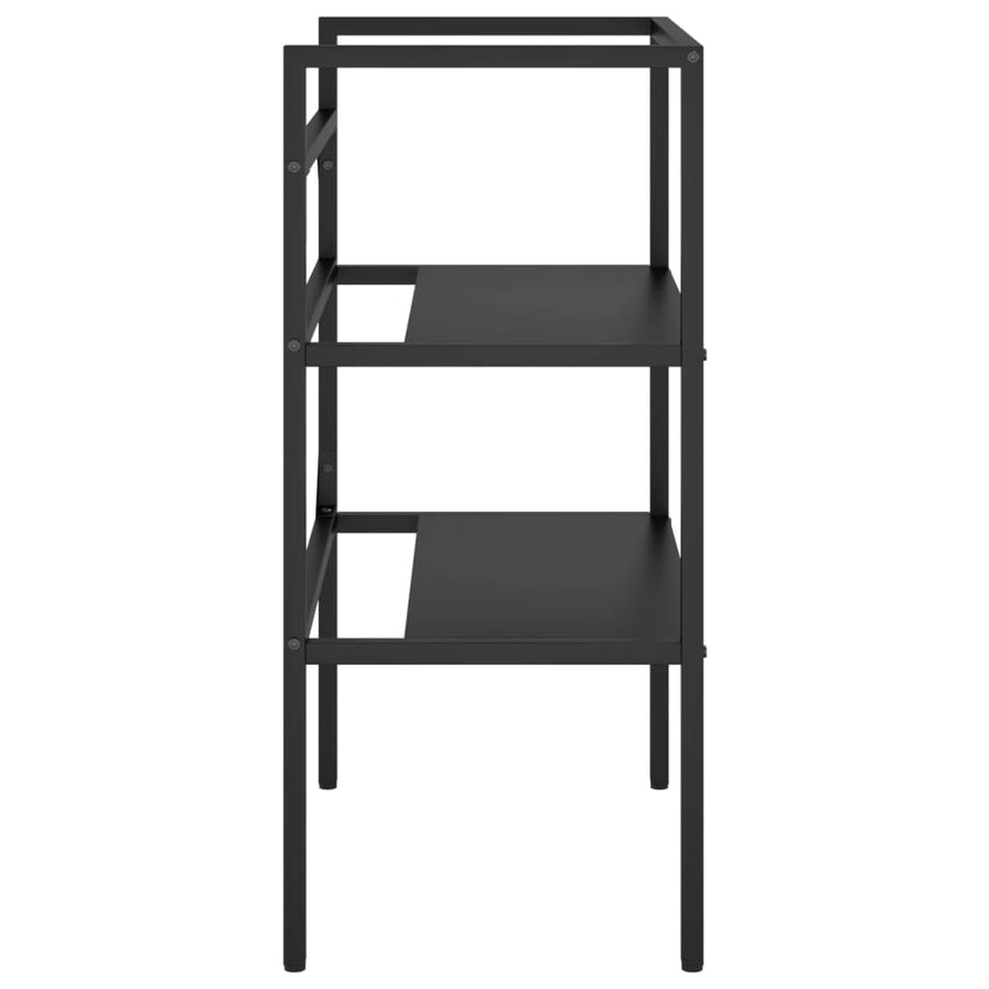 Wastafelframe 59x38x83 cm ijzer zwart 59 x 38 x 83 cm Zwart