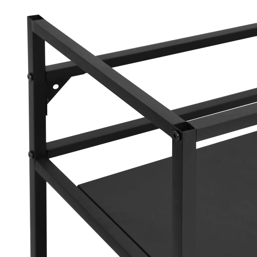 Wastafelframe 59x38x83 cm ijzer zwart 59 x 38 x 83 cm Zwart
