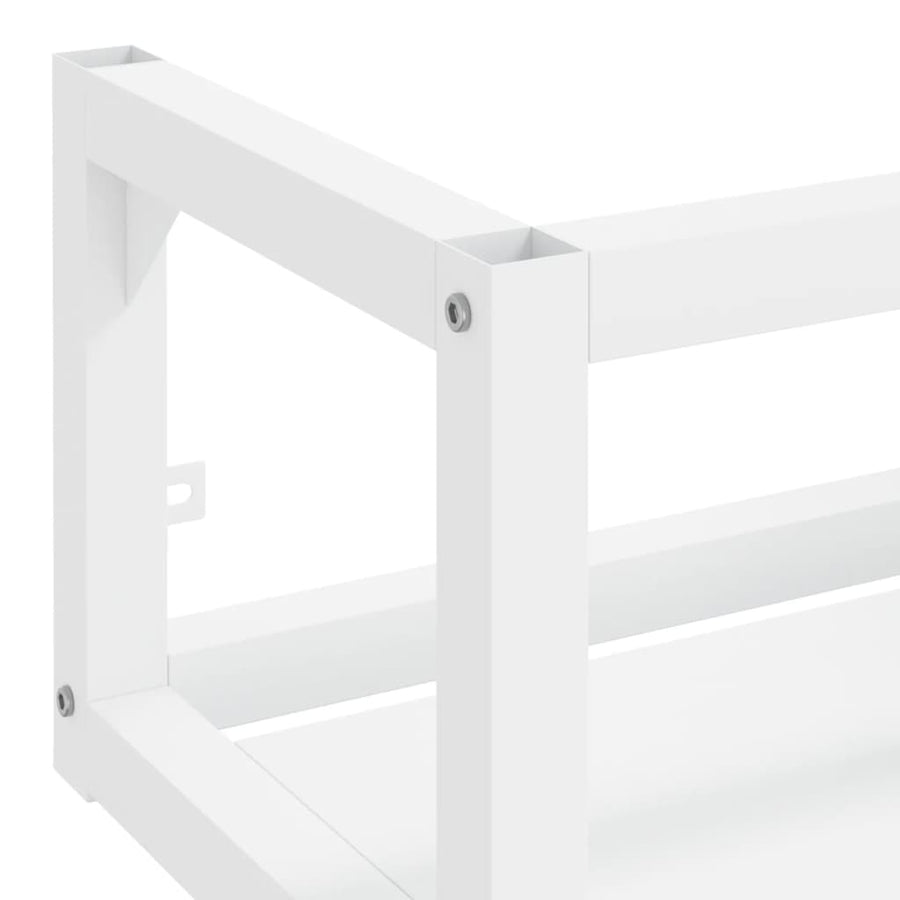 Wastafelframe Wandgemonteerd Ijzer 40 x 38 x 31 cm Wit