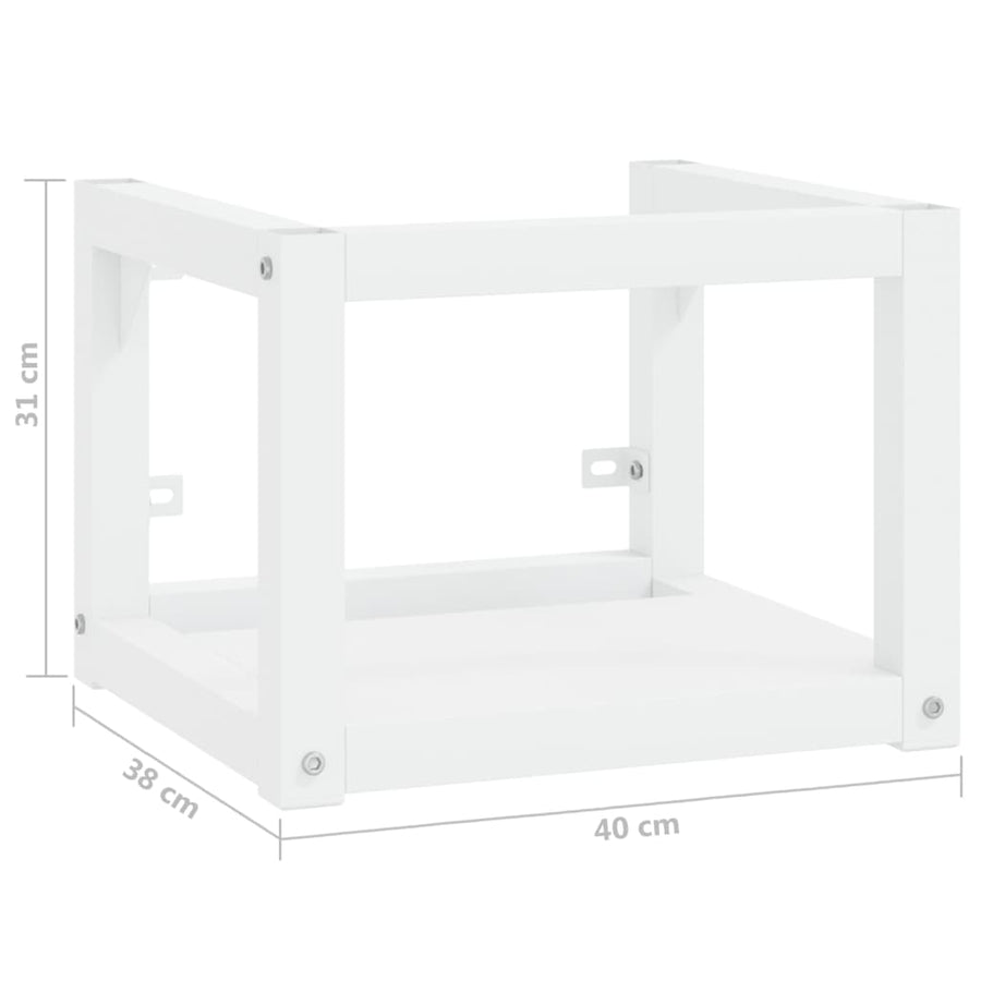 Wastafelframe Wandgemonteerd Ijzer 40 x 38 x 31 cm Wit