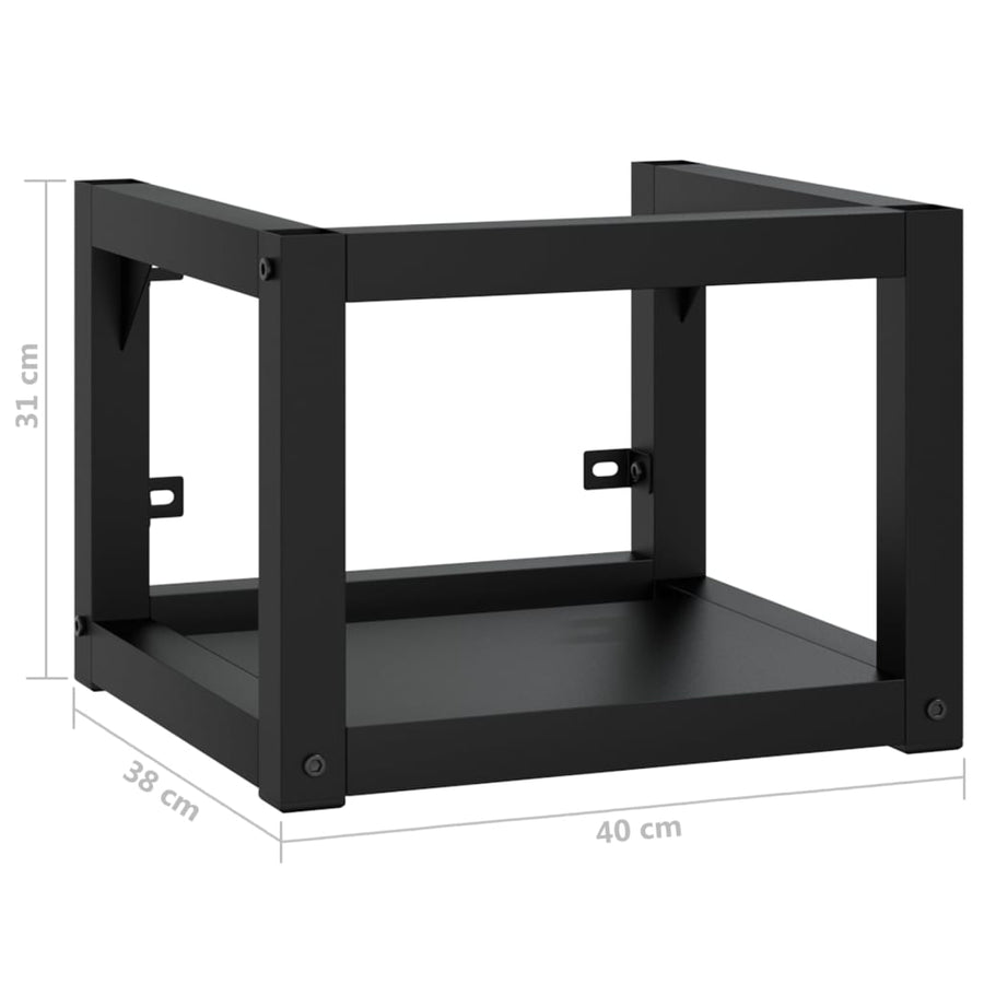 Wastafelframe Wandgemonteerd Ijzer 40 x 38 x 31 cm Zwart