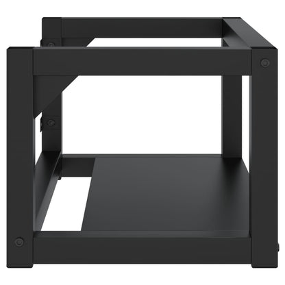 Wastafelframe Wandgemonteerd Ijzer 59 x 38 x 31 cm Zwart