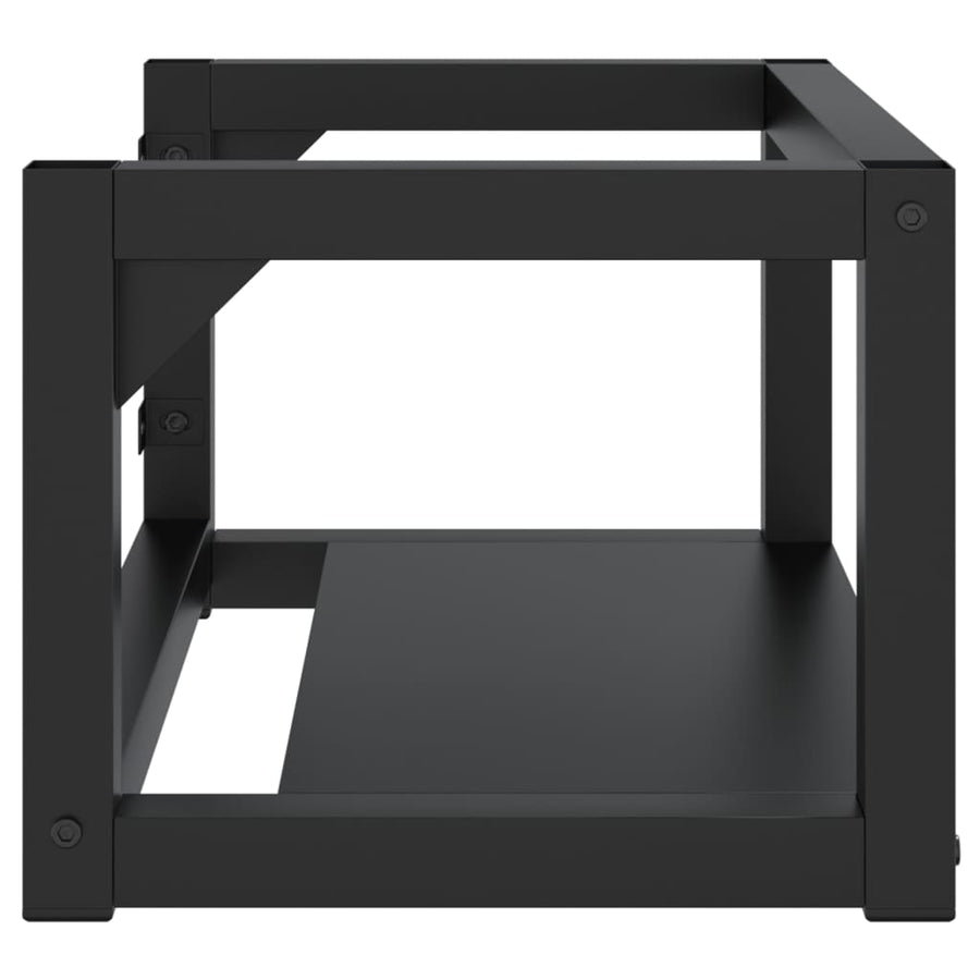 Wastafelframe Wandgemonteerd Ijzer 59 x 38 x 31 cm Zwart