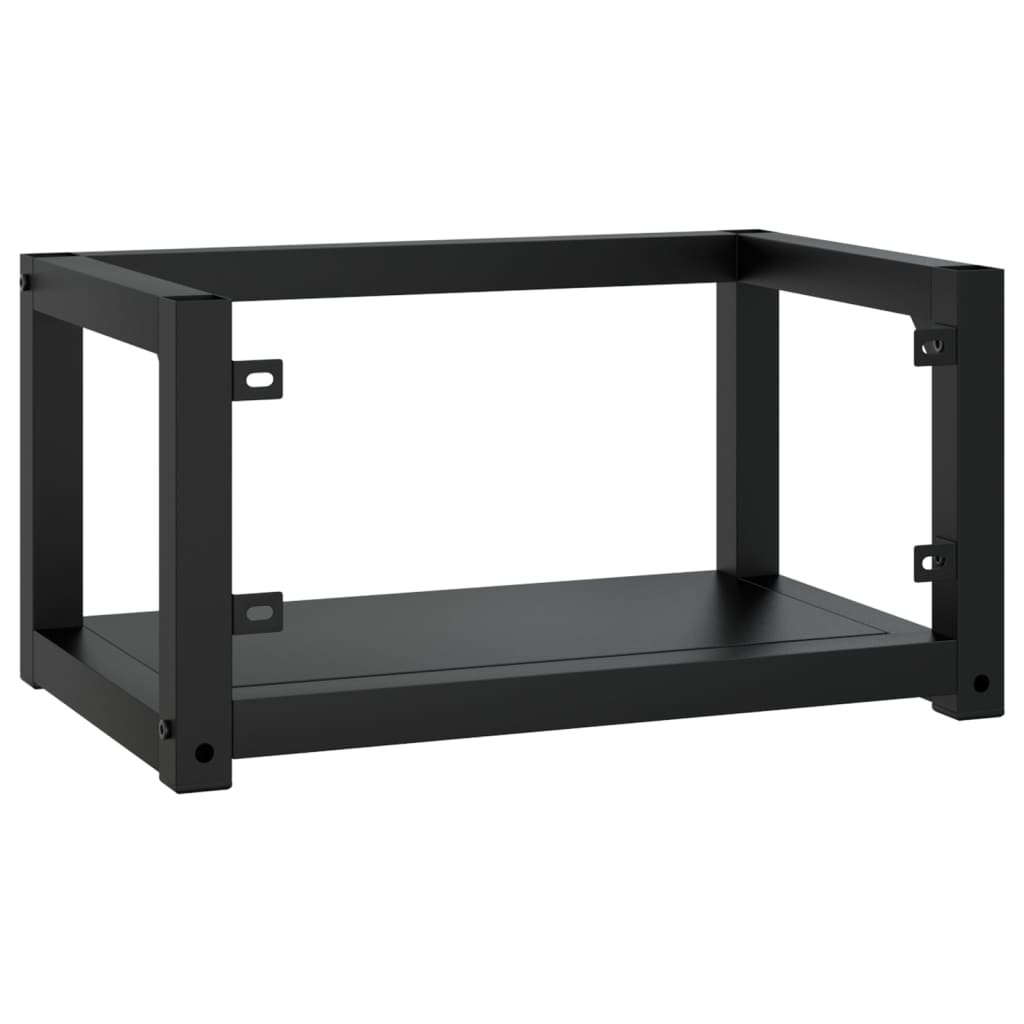 Wastafelframe Wandgemonteerd Ijzer 59 x 38 x 31 cm Zwart