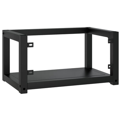 Wastafelframe Wandgemonteerd Ijzer 59 x 38 x 31 cm Zwart