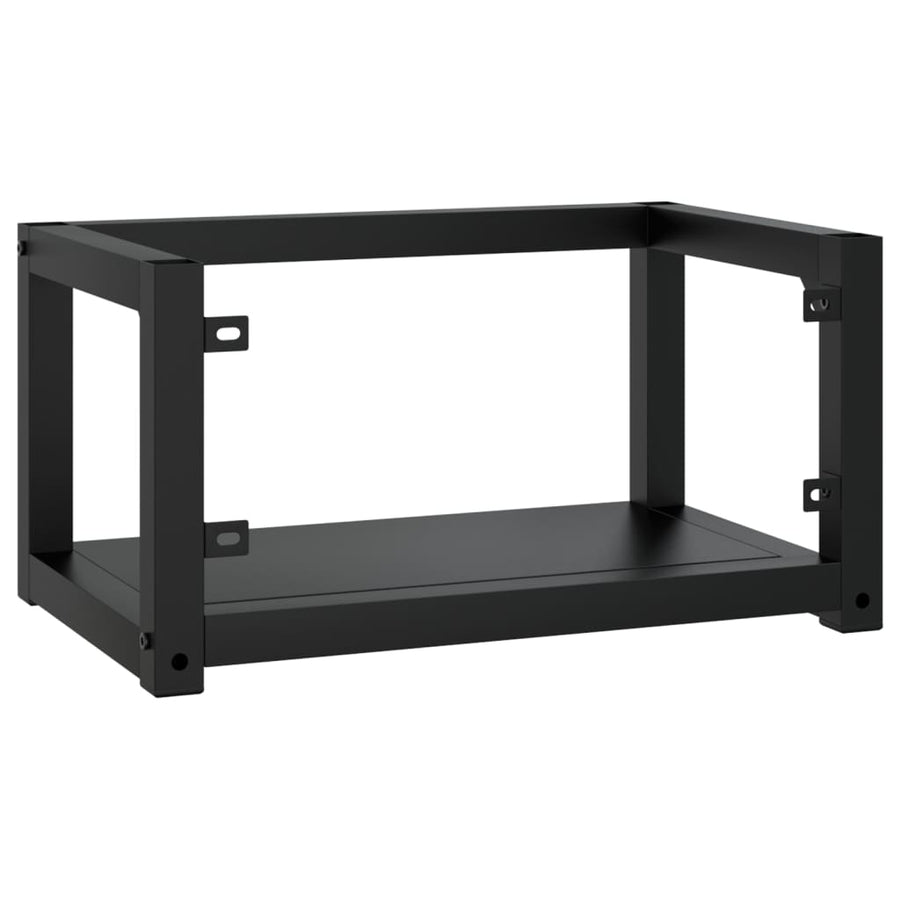 Wastafelframe Wandgemonteerd Ijzer 59 x 38 x 31 cm Zwart