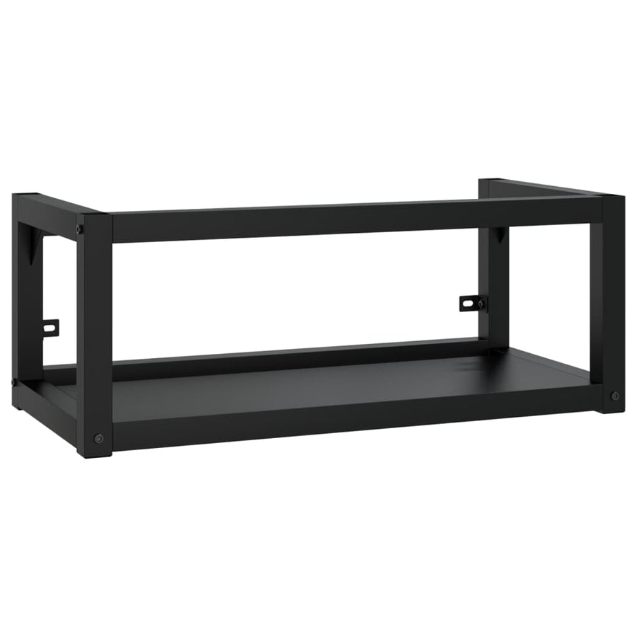 Wastafelframe Wandgemonteerd Ijzer 79 x 38 x 31 cm Zwart