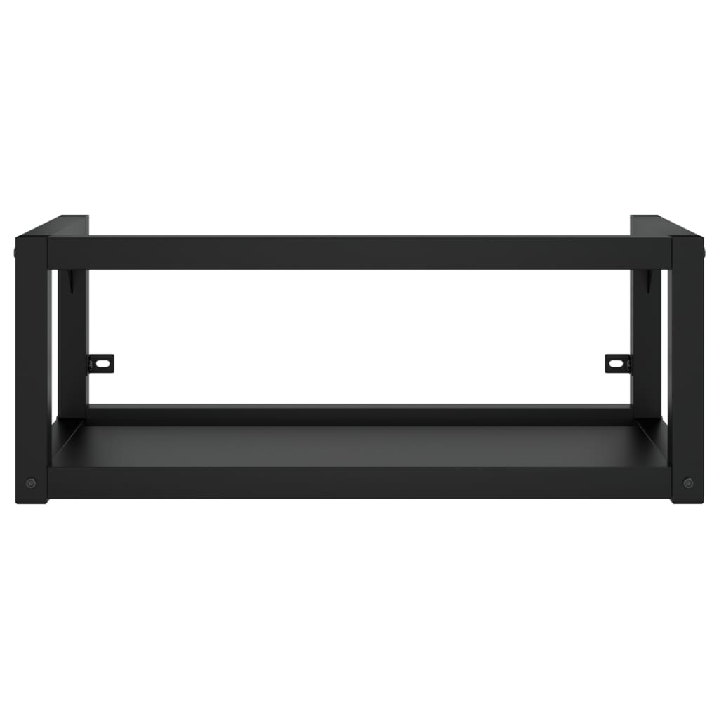 Wastafelframe Wandgemonteerd Ijzer 79 x 38 x 31 cm Zwart