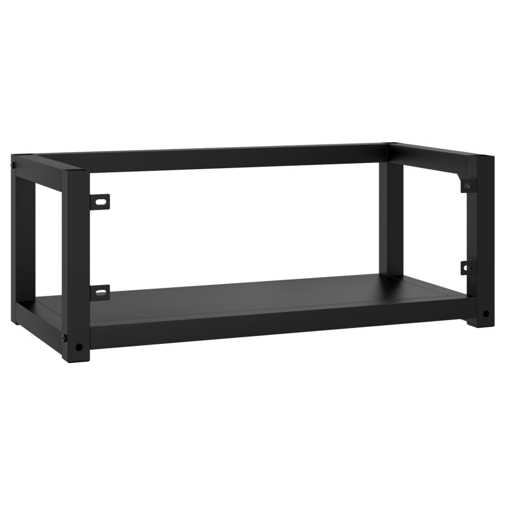 Wastafelframe Wandgemonteerd Ijzer 79 x 38 x 31 cm Zwart
