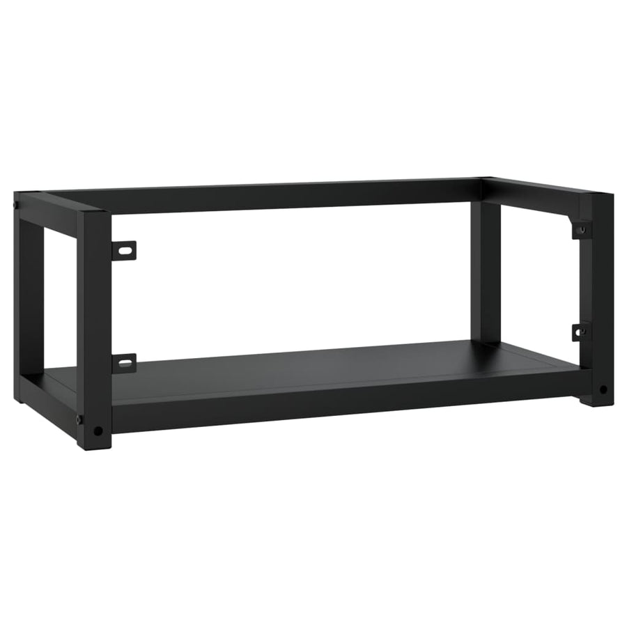Wastafelframe Wandgemonteerd Ijzer 79 x 38 x 31 cm Zwart