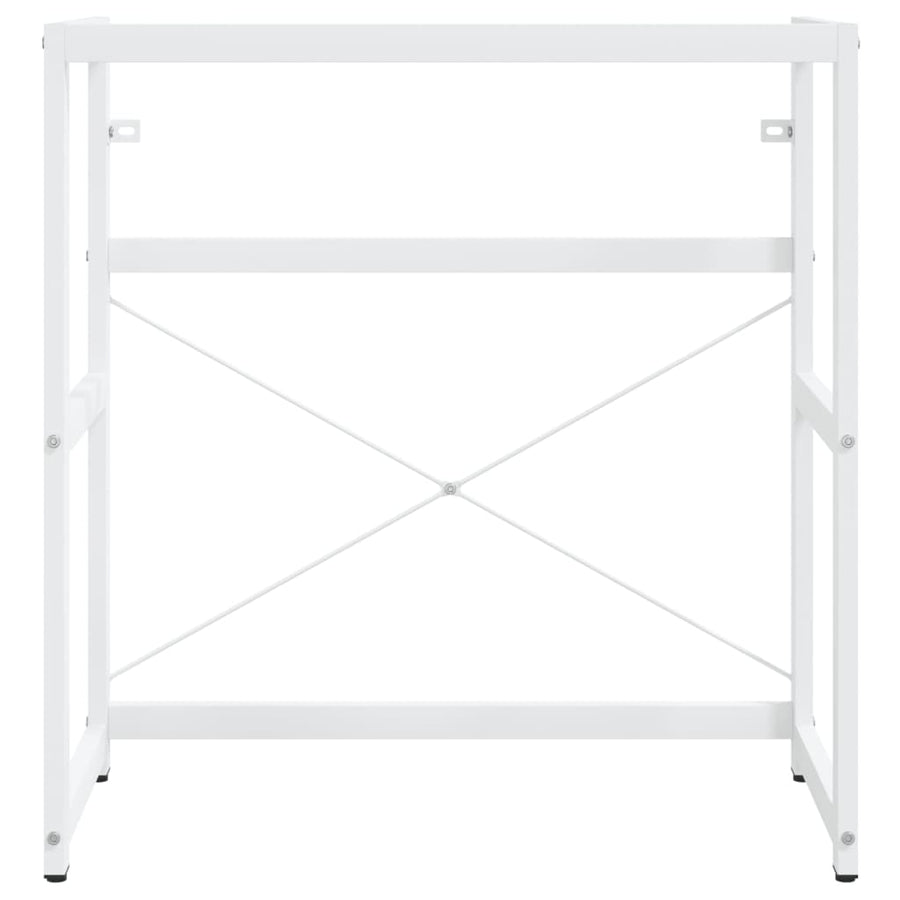 Wastafelframe 79x38x83 cm ijzer wit