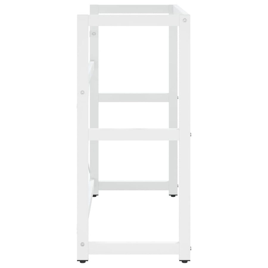 Wastafelframe 79x38x83 cm ijzer wit