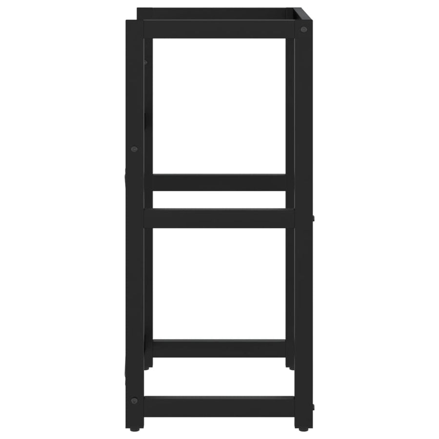 Wastafelframe Ijzer 40 x 38 x 83 cm Zwart