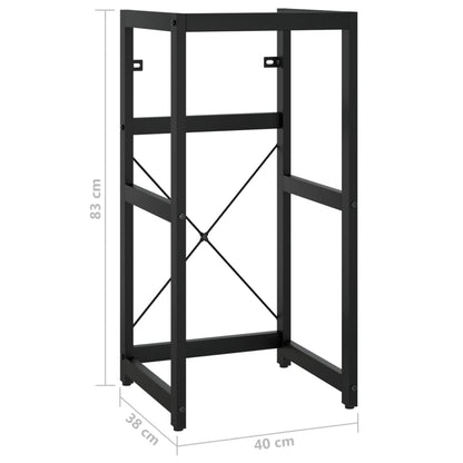 Wastafelframe Ijzer 40 x 38 x 83 cm Zwart