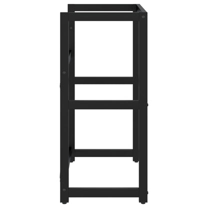 Wastafelframe Ijzer 59 x 38 x 83 cm Zwart