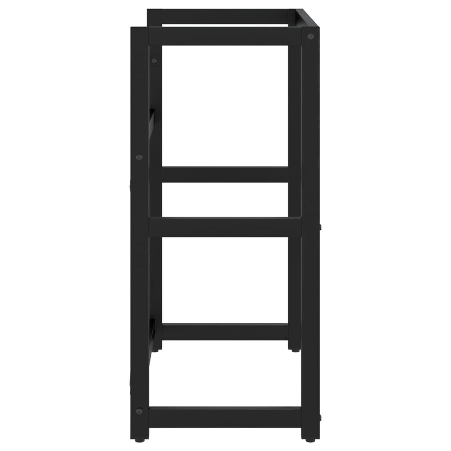 Wastafelframe Ijzer 59 x 38 x 83 cm Zwart