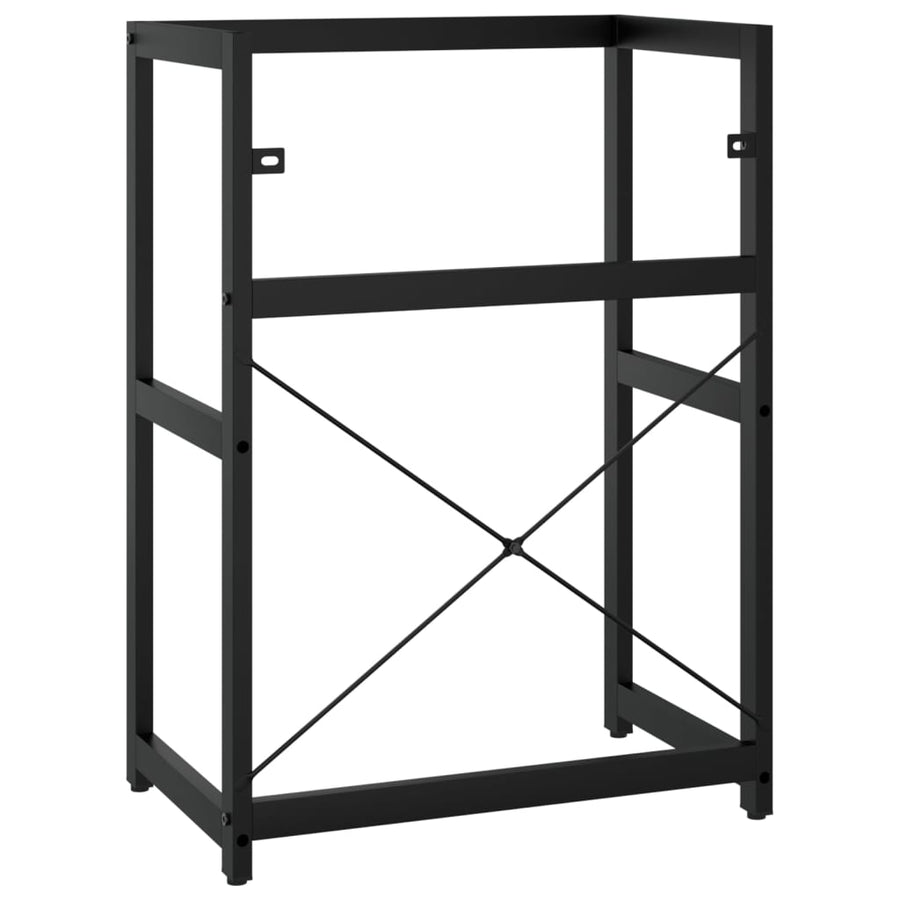 Wastafelframe Ijzer 59 x 38 x 83 cm Zwart
