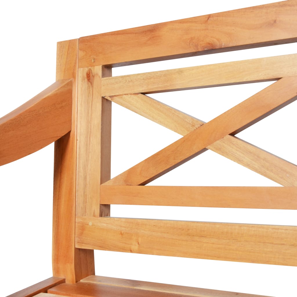 Bank Batavia Massief Mahoniehout 123 cm Lichtbruin