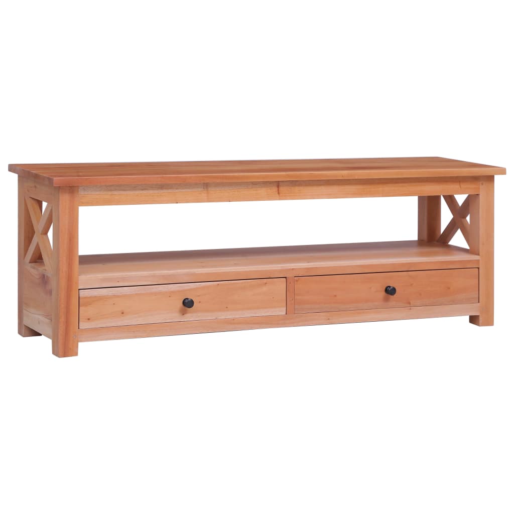 Tv-Meubel Massief Mahoniehout 115 x 30 x 40 cm Naturel