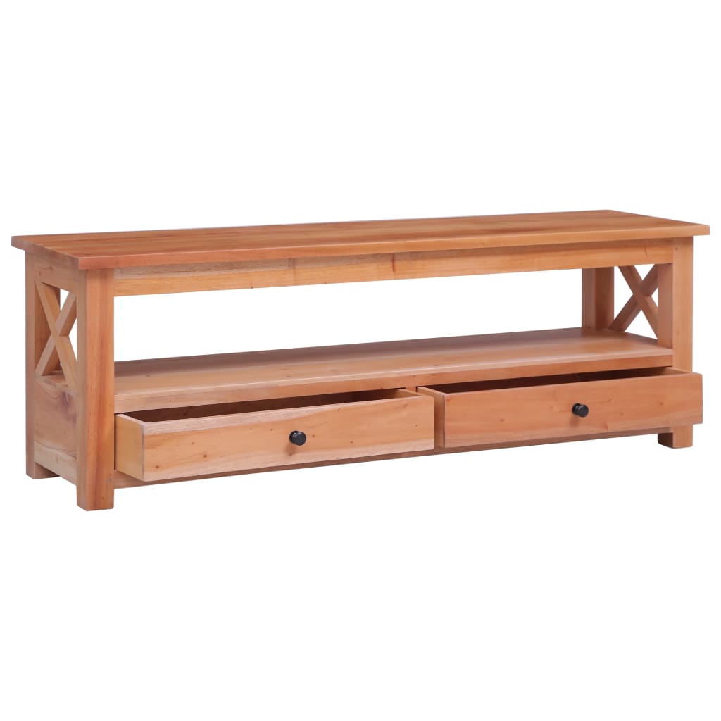 Tv-Meubel Massief Mahoniehout 115 x 30 x 40 cm Naturel