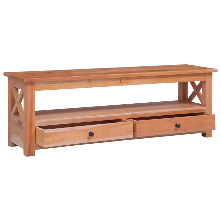 Tv-Meubel Massief Mahoniehout 115 x 30 x 40 cm Naturel