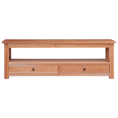 Tv-Meubel Massief Mahoniehout 115 x 30 x 40 cm Naturel