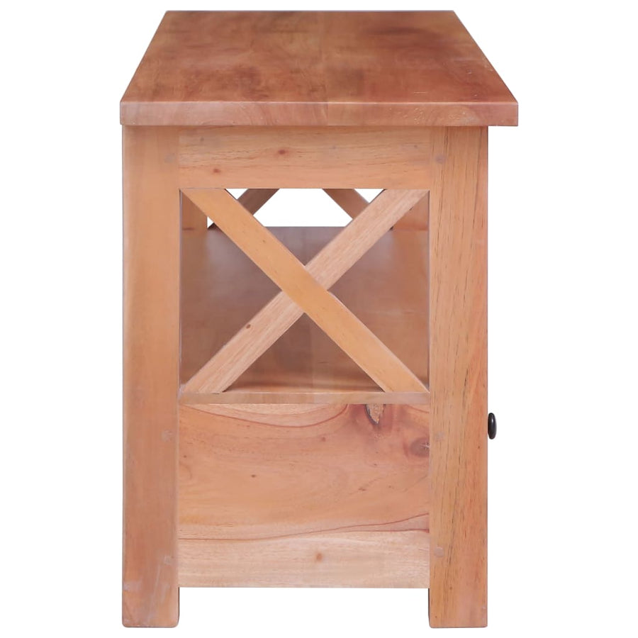 Tv-Meubel Massief Mahoniehout 115 x 30 x 40 cm Naturel
