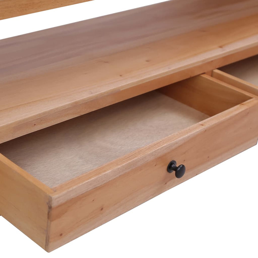 Tv-Meubel Massief Mahoniehout 115 x 30 x 40 cm Naturel