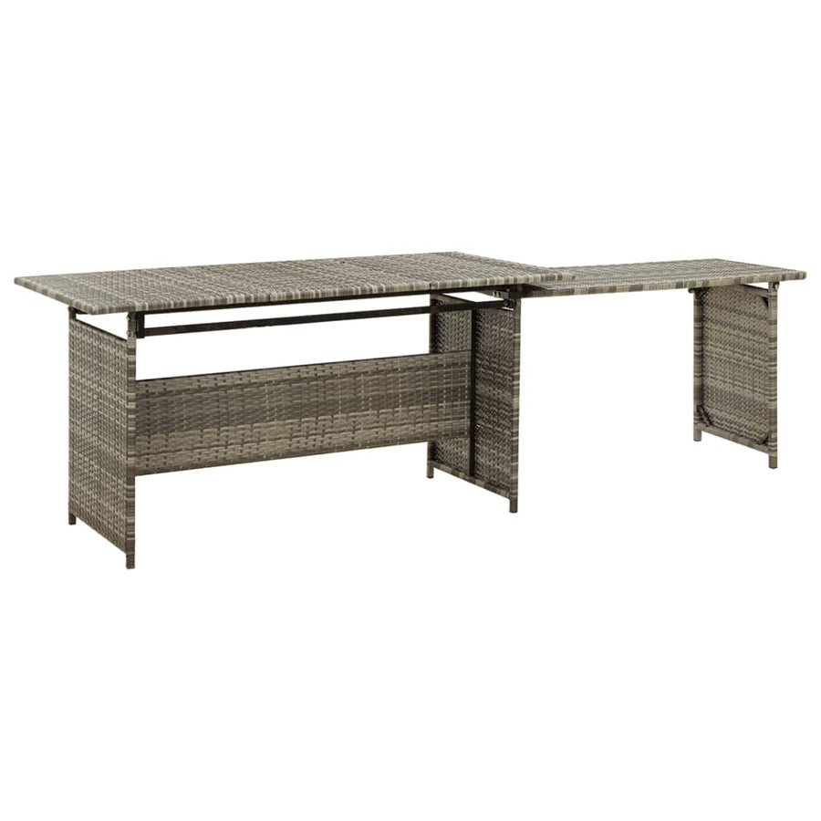 2-Delige Loungeset Met Kussens Poly Rattan Grijs 5
