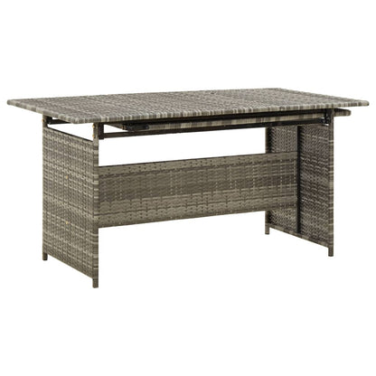 2-Delige Loungeset Met Kussens Poly Rattan Grijs 5