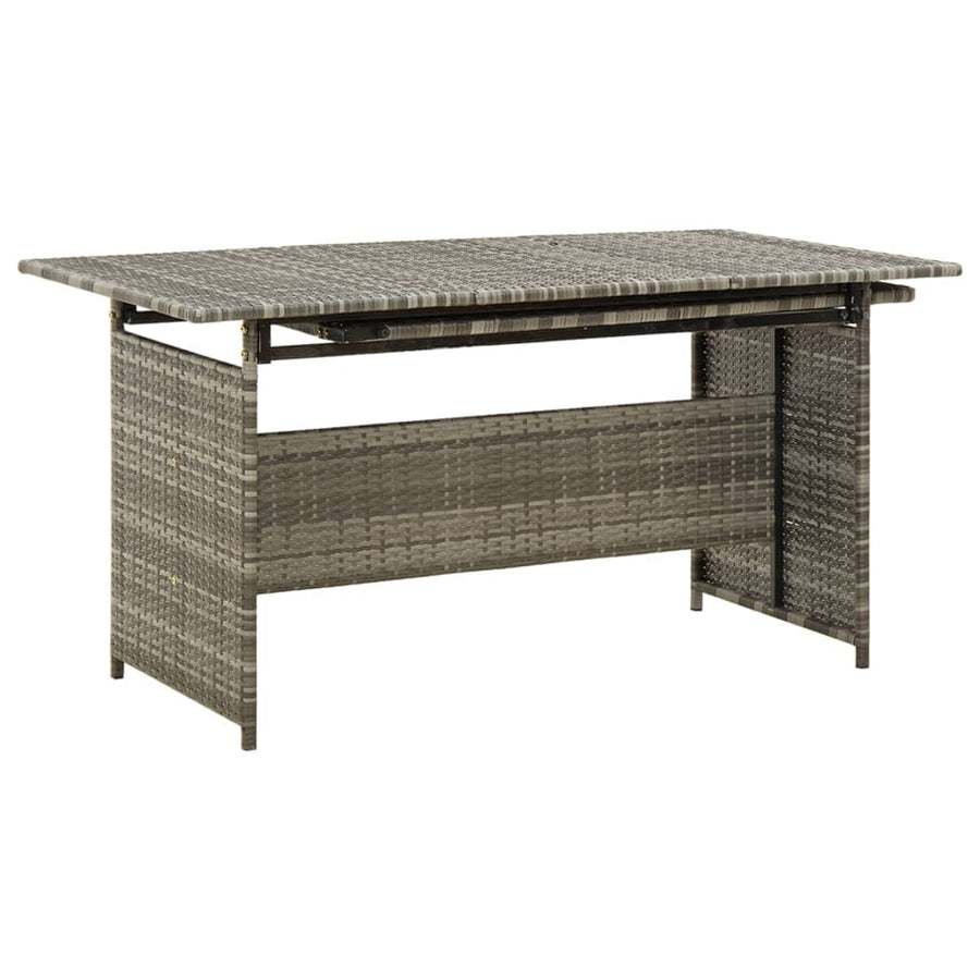 2-Delige Loungeset Met Kussens Poly Rattan Grijs 5