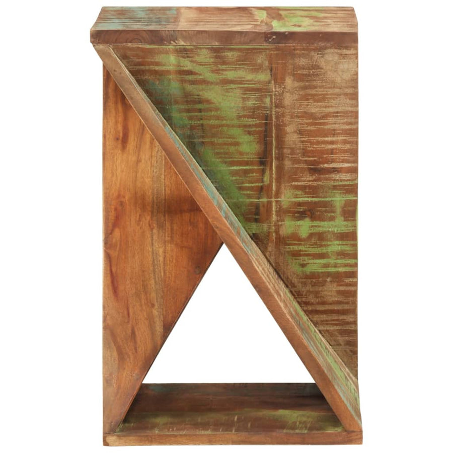 Bijzettafel 35X35X55 Cm massief gerecycled hout