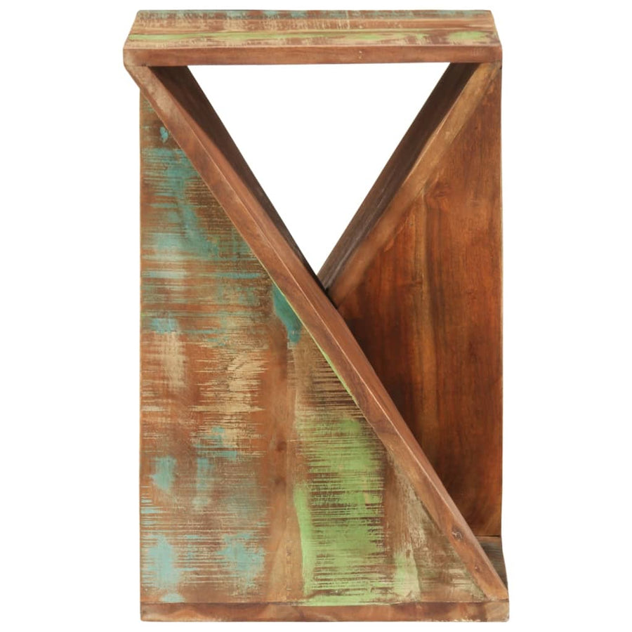 Bijzettafel 35X35X55 Cm massief gerecycled hout