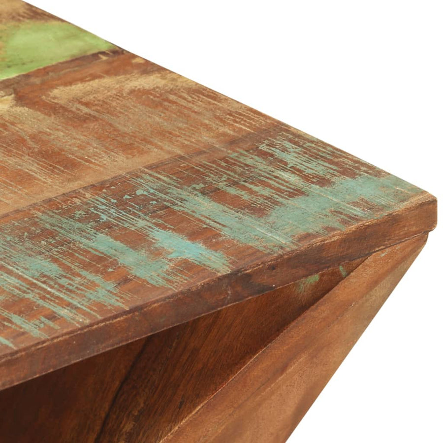 Bijzettafel 35X35X55 Cm massief gerecycled hout