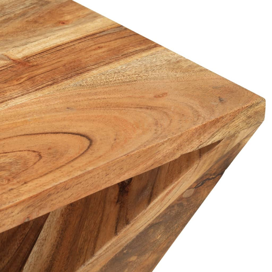 Bijzettafel 35X35X55 Cm Massief acaciahout