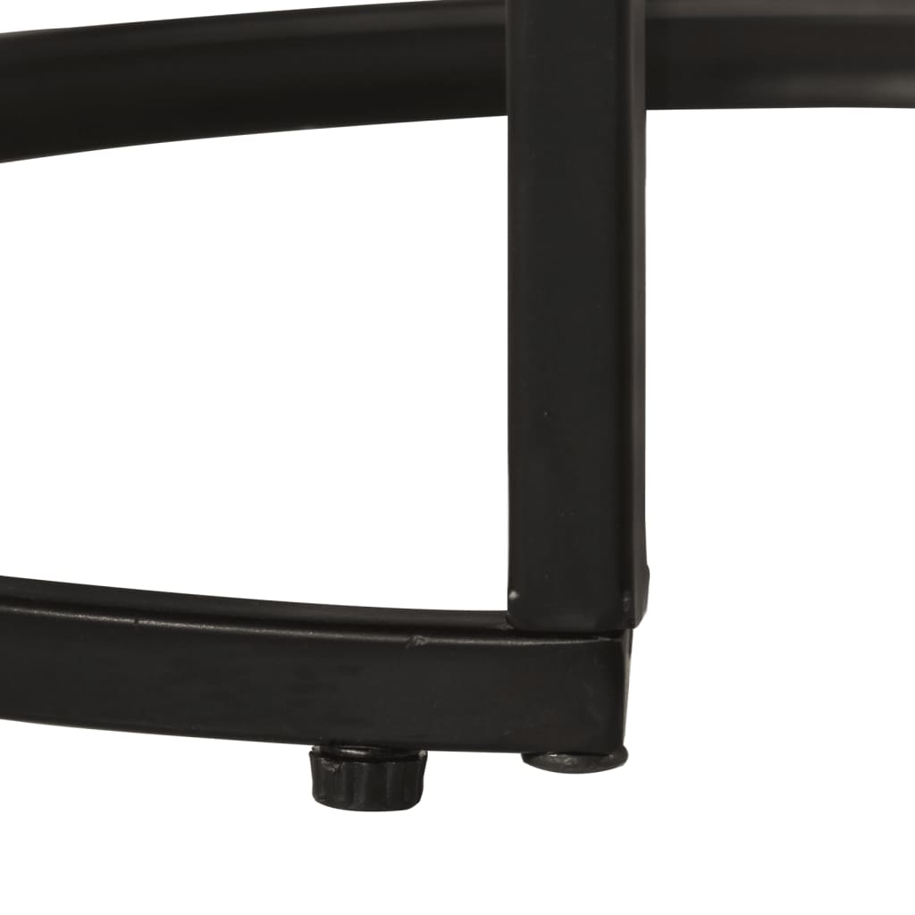 -Delige Tafeltjesset 2 Ø 40 x 34 cm massief gerecycled hout
