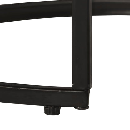 -Delige Tafeltjesset 2 Ø 40 x 34 cm massief gerecycled hout