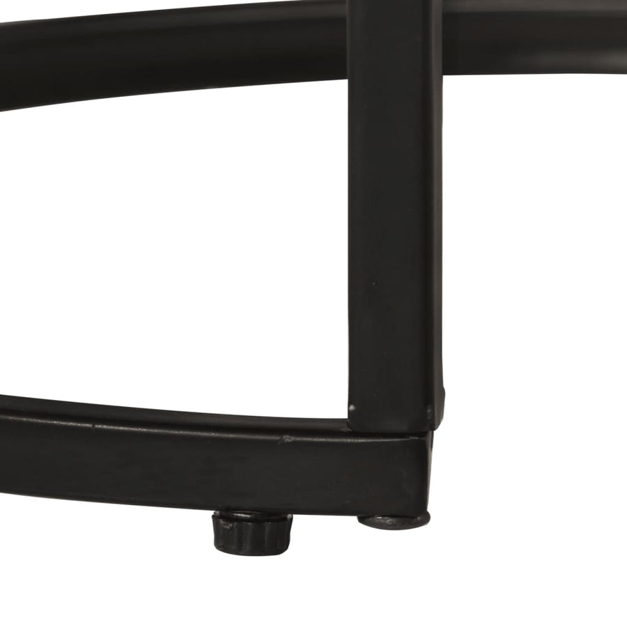-Delige Tafeltjesset 2 Ø 40 x 34 cm massief gerecycled hout
