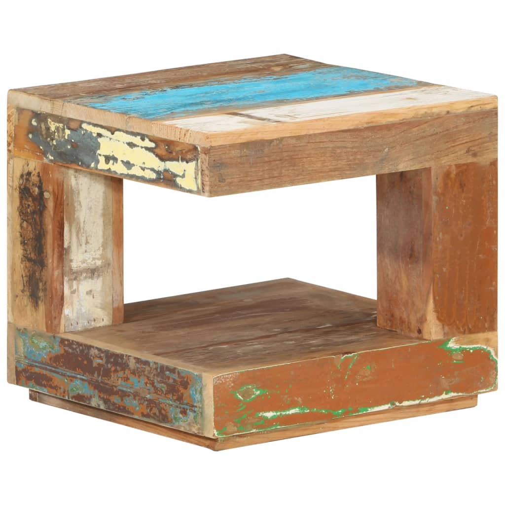 Salontafel 45X45X40 Cm massief gerecycled hout