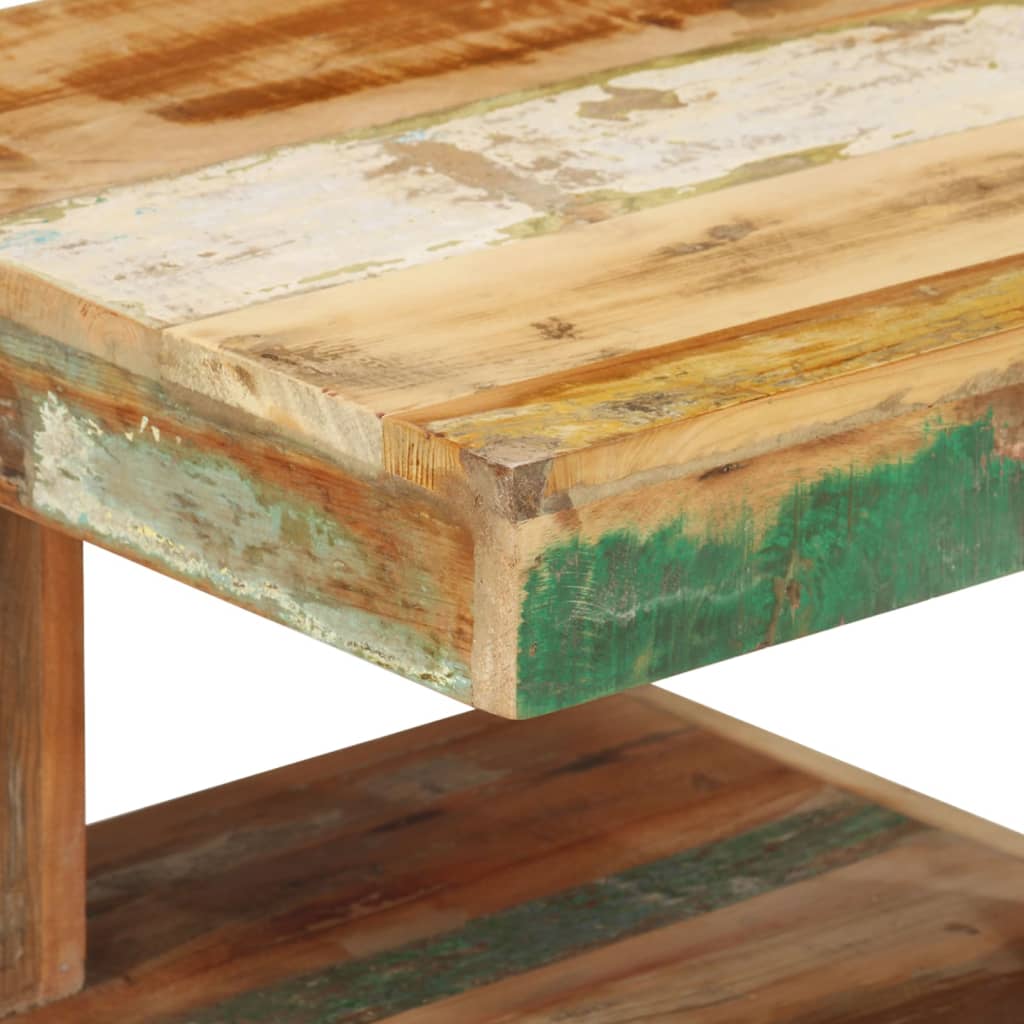 Salontafel 45X45X40 Cm massief gerecycled hout