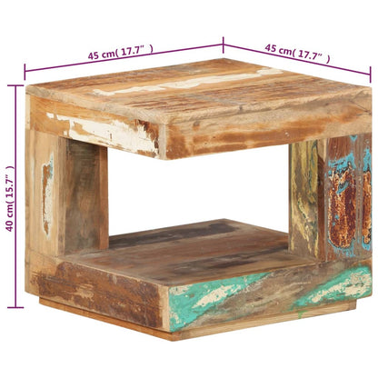 Salontafel 45X45X40 Cm massief gerecycled hout