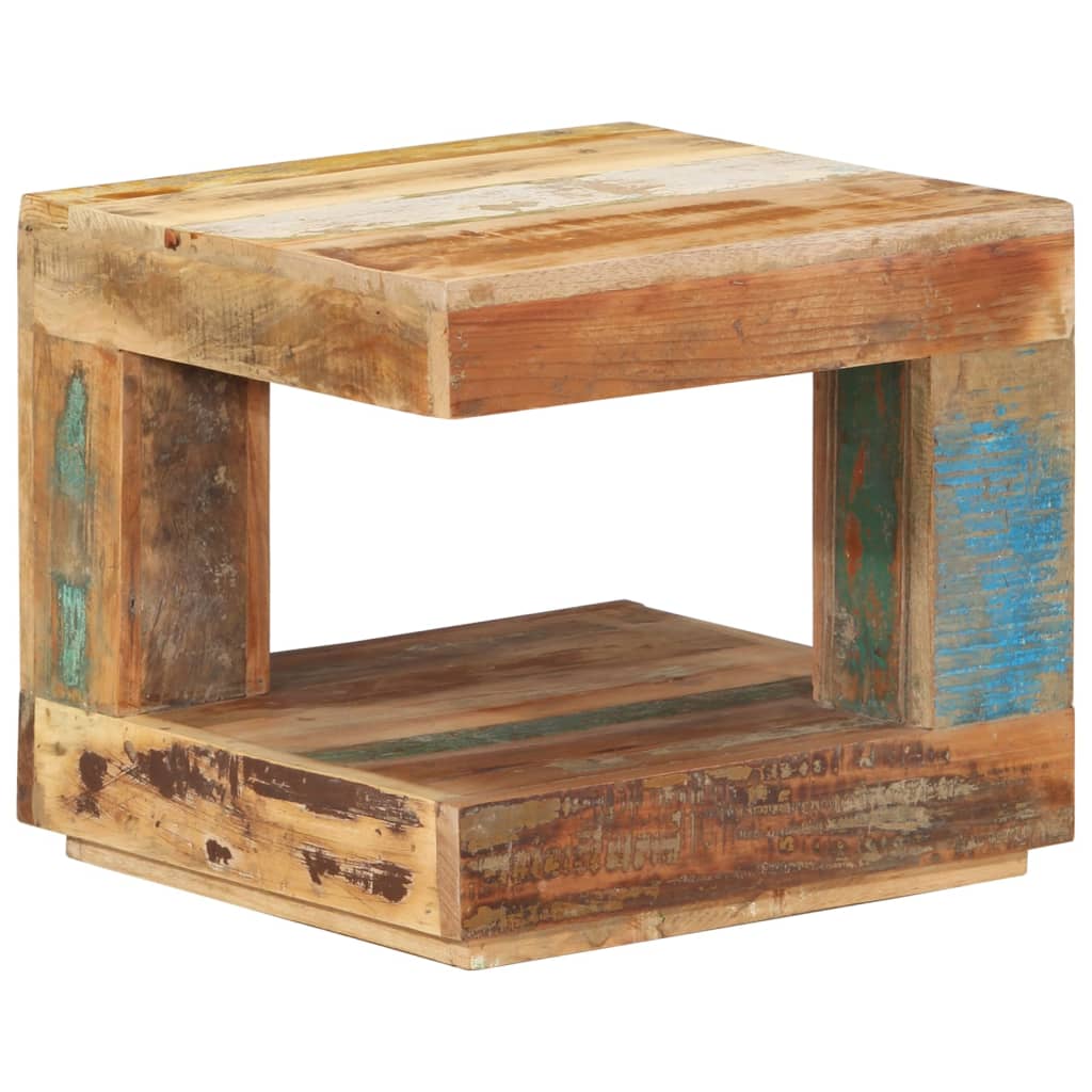 Salontafel 45X45X40 Cm massief gerecycled hout